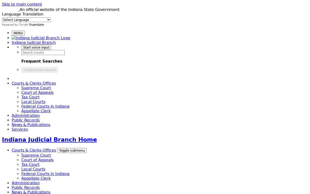 Tippecanoe County case number search tips